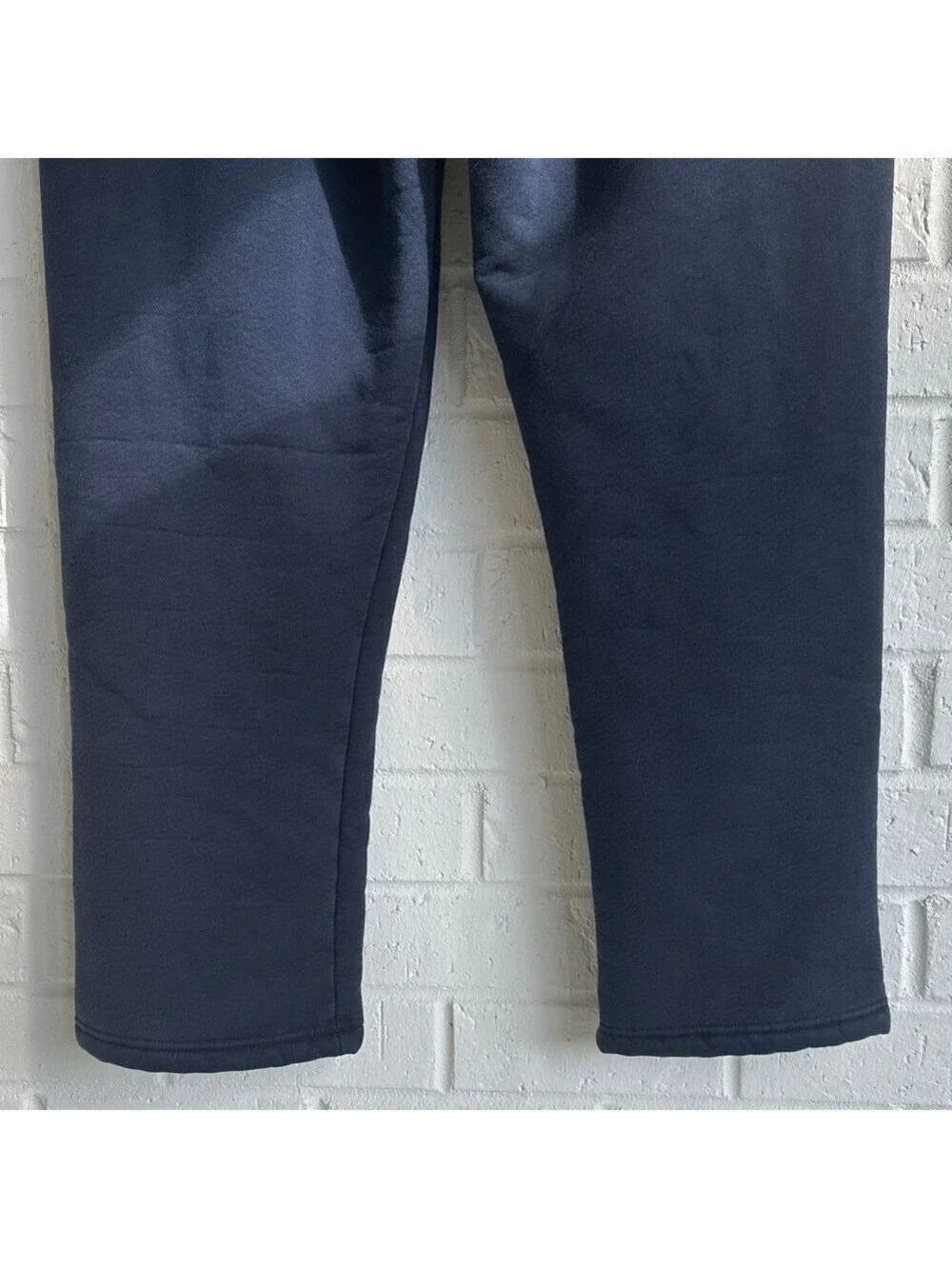 Lentta Men's Navy Fleece Sweatpants Warm Athletic Sherpa Lined Track Joggers XXL